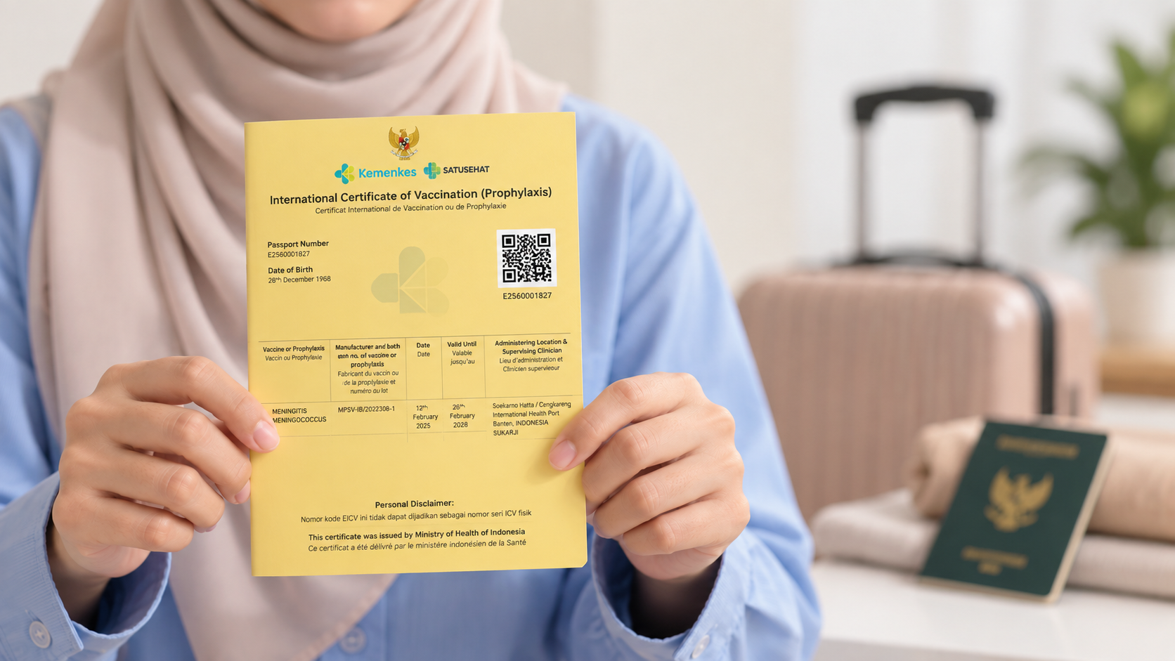 EICV vaksin sertifikat vaksinasi internasional untuk perjalanan