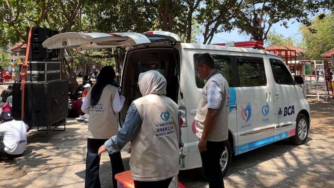 Tim medical support Klinik Amalia Bunda Medika di Ethos Agustusan 2026 Cilacap