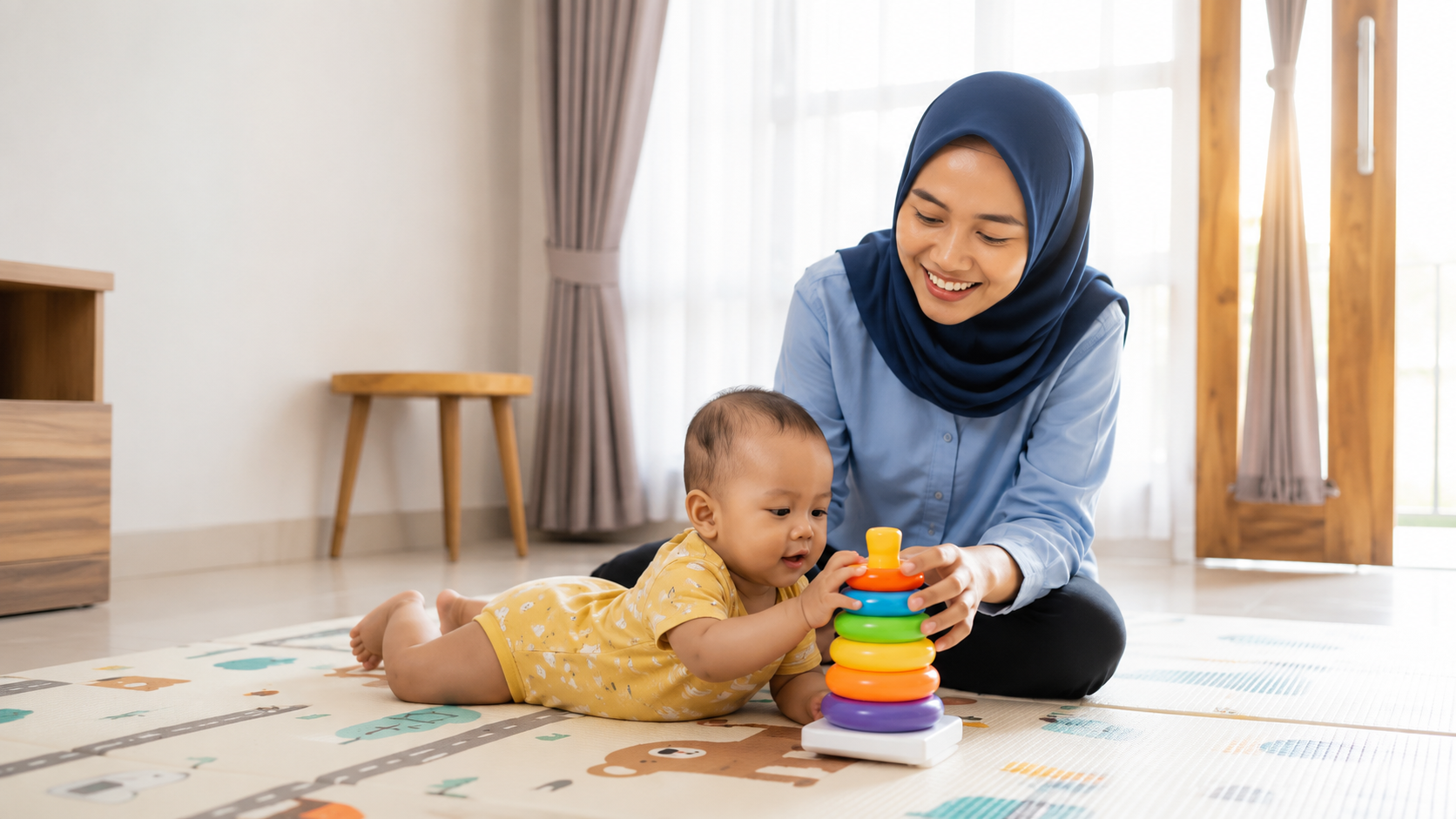 panduan stimulasi bayi usia 0-6 bulan