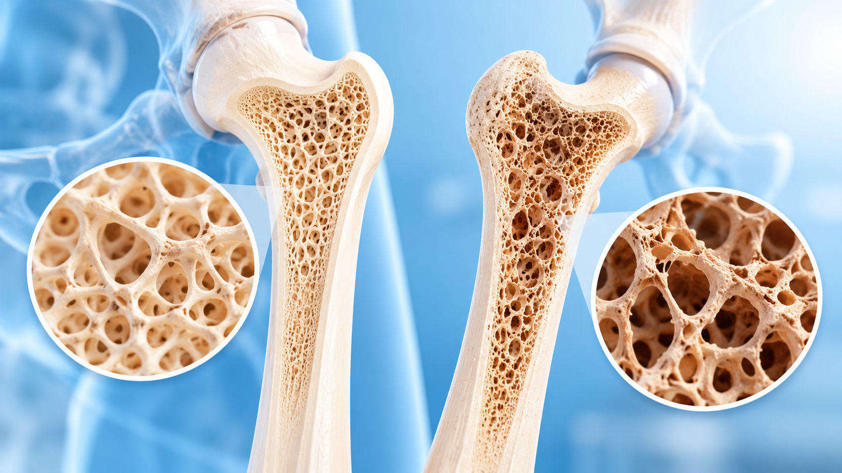Ilustrasi lansia menjalani latihan fisioterapi untuk menjaga kekuatan tulang dan mencegah osteoporosis.